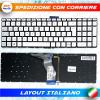 TASTIERA ORIGINALE HP 15-AE V150602CK1 IT PK131CR2A13 ARGENTO CON TASTO INVIO VERTICALE
