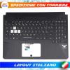 TASTIERA ORIGINALE ASUS PER TUF FX505 FX505D FX86 FX86G RGB CON TOPCASE NERO