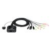 ATEN Switch KVM Cablato Ibrido DisplayPort USB-C&trade; a 2 porte, CS52DP