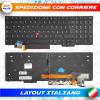 TASTIERA ORIGINALE LENOVO THINKPAD E580 L580 E590 L590 NERA RETROILLUMINATA 