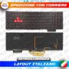 TASTIERA ORIGINALE HP OMEN 17-an NERA RETROILLUMINATA CON TASTI ROSSI