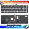 TASTIERA ORIGINALE HP ELITEBOOK 850 G3 G4 FRAME ARGENTO RETROILLUMINATA