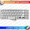 TASTIERA PER ASUS X512 F512 ARGENTO