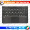 TASTIERA ORIGINALE HP PAVILION 13-S 13-S000 13-S100 13T-S000 13T-S100 X360 COMPLETA DI TOPCASE PALMREST