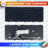 TASTIERA ORIGINALE HP PROBOOK 430 G2 445 G2 NERA CON FRAME RETROILLUMINATA