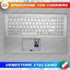 TASTIERA ORIGINALE ASUS X512 CON TOPCASE PALMREST SILVER