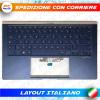 TASTIERA PER Asus UX434F BLU RETROILLUMINATA