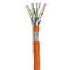 OEM Bobina S/FTP, 4 coppie, Cavo Cat.7 1000 MHz Rame 500m Rigido Arancione