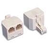 INTELLINET Accoppiatore telefonico duplex 6P6C M a 2x 6P4C F