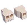 INTELLINET Accoppiatore telefonico 2x 6P6C F a 6P6C F