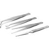 FIXPOINT Set 4 pinzette di precisione in acciaio inossidabile