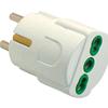 FME Adattatore Schuko Spina 2P+T- Presa bipasso 2P+T