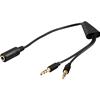 GOOBAY Adattatore Auricolare Microfono per Smartphone