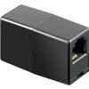 INTELLINET Accoppiatore telefonico RJ11 6 poli 4 contatti Pin to Pin F/F Nero