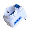TECHLY Adattatore con Spina 10A 2 Prese 10A e 1 Schuko
