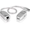 ATEN Extender USB su Cavo di Rete RJ45 Cat.5/5E/6 fino a 60m, UCE60-AT