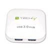 TECHLY Hub USB 3.0 Super Speed 4 Porte Bianco