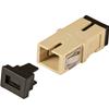 INTELLINET Adattatore a Bussola Keystone SC Simplex Senza Flangia Multimodale OM2 Beige