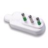 TECHLY Spina ribassata 2P+T 10A Bianco