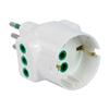 TECHLY Adattatore Triplo Schuko Spina 2P+T Prese 2P+T 10A