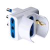 TECHLY Adattatore Triplo Schuko Spina 2P+T Presa 2P+T 16A