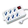 TECHLY Multipresa 6 Posti Italiana Bipasso / Schuko Angolata