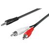 GOOBAY Cavo Stereo Jack 3,5 mm a 2 x RCA maschio 1,5 m