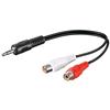 GOOBAY Cavo Audio Stereo 2 RCA femmina a Jack 3.5 mm maschio 1,5m