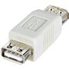 MANHATTAN Adattatore USB-A Femmina USB-A Femmina Bianco