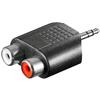 GOOBAY Adattatore Audio 3.5mm Maschio a 2 RCA Stereo Femmina