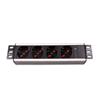 TECHLY PROFESSIONAL Multipresa Universale 4 Posti da Rack 10'' Spina Italiana 1,5U
