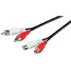 GOOBAY Cavo Prolunga M/F 2xRCA 1,5mt