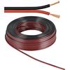 GOOBAY Cavo Audio per diffusori acustici Nero/rosso 0,75 mm² rotolo 50 mt
