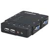 MANHATTAN KVM Switch 4 porte USB/Audio Nero