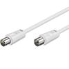 GOOBAY Cavo Antenna TV M/F 2,5 mt bianco