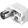 GOOBAY Connettore Cavo Antenna TV Maschio Angolato 9.5 mm
