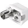 GOOBAY Connettore Cavo Antenna TV Femmina Angolato 9.5 mm