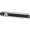 TECHLY PROFESSIONAL Multipresa 6 Posti da Rack 19'' con Magnetotermico Spina Italiana 1,5U