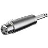 GOOBAY Adattatore XLR Cannon Femmina ad Audio 6,35mm Maschio Mono