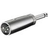 GOOBAY Adattatore XLR Cannon Maschio ad Audio 6,35mm Maschio Mono