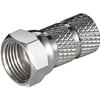 GOOBAY Connettore F per Cavo Antenna Diametro 6,5 mm