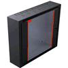 TECHLY PROFESSIONAL Armadio Rack 19'' Flat a muro p.30cm 12 unit&agrave; sezione unica Nero