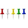 TECHLY Spilli Colorati Puntine con Testina per Lavagne in Sughero 20 pz