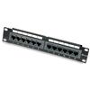 INTELLINET Pannello Patch per Rack 10'' 12 Porte UTP Cat.6 1HE