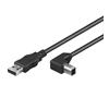 TECHLY Cavo USB 2.0 A maschio/B maschio angolato 1 m