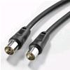 GOOBAY Cavo Antenna TV M/F 2,5 m nero
