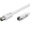 GOOBAY Cavo Antenna TV F/IEC M/M 1,5 mt