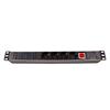 TECHLY PROFESSIONAL Multipresa 8 Posizioni da Rack 19'' con Interruttore Spina Italiana 1U
