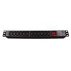 TECHLY PROFESSIONAL Multipresa 12 Posti VDE da Rack 19'' con Interruttore Spina Italiana 1U