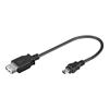 GOOBAY Cavo USB 2.0 A femmina/mini B 5 pin maschio 0,2 m Nero